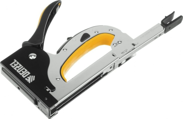 Скобозабиватель ручной DENZEL тип 53, 4-14 мм, стальной корпус [40211]