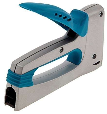 Скобозабиватель ручной GROSS 6-10 мм степлер мебельный, алюминиевый корпус, тип 13, 53, [41001]
