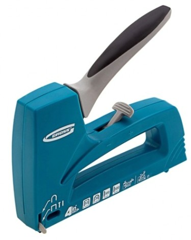 Скобозабиватель ручной GROSS 8-14мм степлер мебельный универс. (universell 4) пласт, 4 [41005]