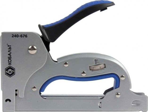 Скобозабиватель ручной Кобальт 240-676 механический 6-14 мм, тип 140, регулятор удара, ув