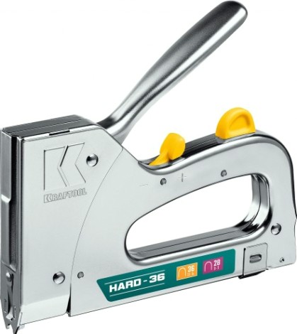 Скобозабиватель ручной KRAFTOOL 3186 кабельный рессорный тип 36(10-14мм)/28, ha