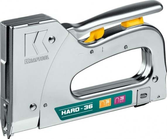 Скобозабиватель ручной KRAFTOOL 3186 кабельный рессорный тип 36(10-14мм)/28, ha