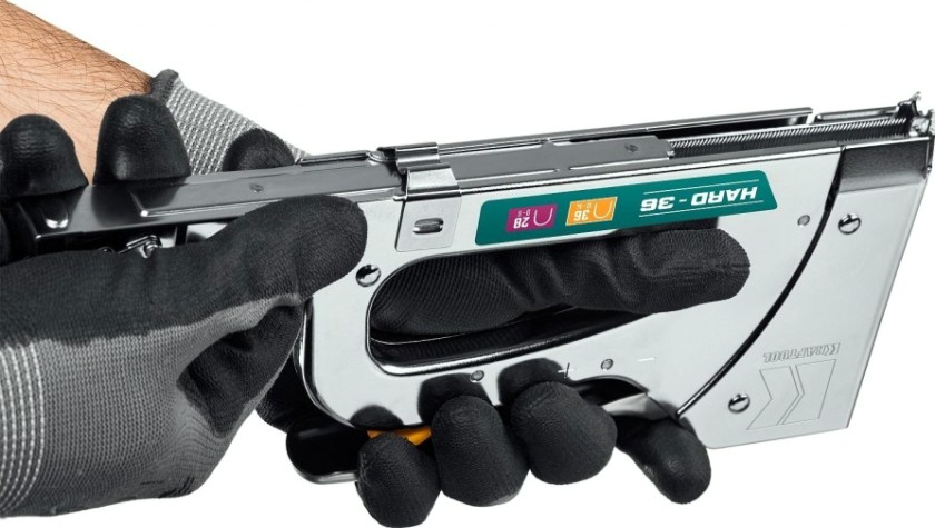 Скобозабиватель ручной KRAFTOOL 3186 кабельный рессорный тип 36(10-14мм)/28, ha