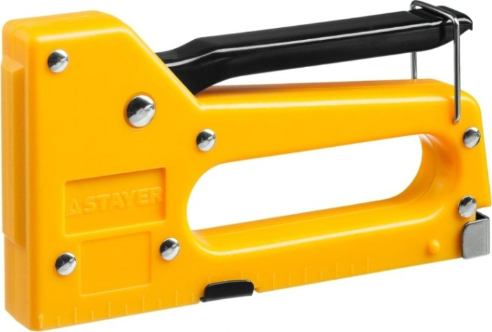 Скобозабиватель ручной STAYER A 53 степлер пластиковый корпус, для тонкой тип 53 (4-8 [3140_z01]