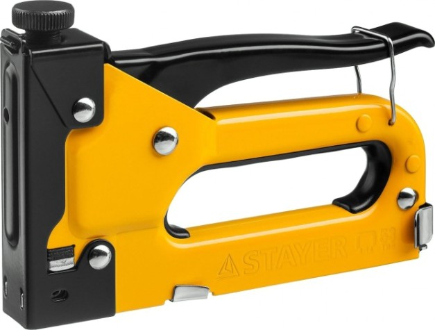 Скобозабиватель ручной STAYER Max 53 степлер с регулировкой силы удара, металлический к [31501]