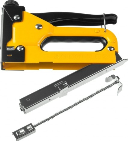 Скобозабиватель ручной STAYER Max 53 степлер с регулировкой силы удара, металлический к [31501]