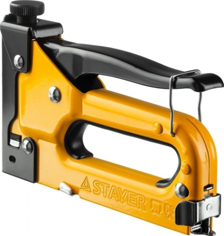 Скобозабиватель ручной STAYER Max 53 степлер с регулировкой силы удара, металлический к [31501]