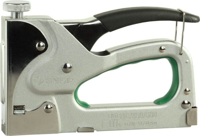 Скобозабиватель ручной ЗУБР ЭКСПЕРТ T-140 степлер для 3-в-1: тип 140 (6-16 мм) / 300 (16 мм) [4-31573]