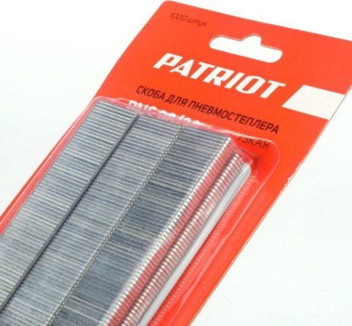 Скобы PATRIOT PNS 90/20 для пневмостеплера ASG 210R тип (18GA) 1000 шт. [830902153]