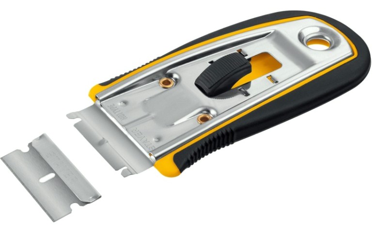 Скребок с выдвижным лезвием STAYER 08537 40 мм, 5 доп. лезвий