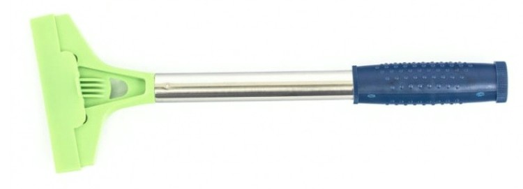 Скребок СИБРТЕХ 100 мм фиксированное лезвие 100мм, металлич. обрезиненная [79541]