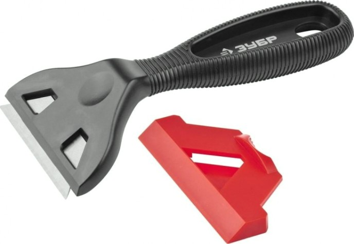 Скребок ЗУБР МАСТЕР А24 2 в 1, пластиковый, тип лезвия а24 [08555_z01]