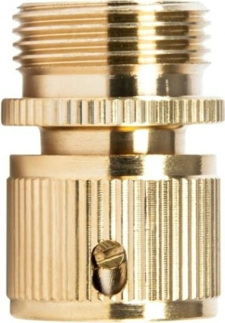 Соединитель PALISAD 66275 латунный быстросъемный, внешняя резьба 3/4", посад