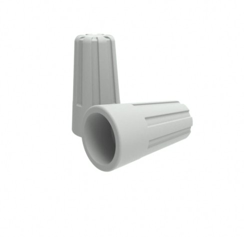 Соединитель проводов REXANT СИЗ-1 (уп 100 шт) изолирующий ø2,7 мм (1,0-2,75 мм²), серый [07-5216]