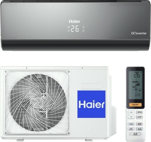 Сплит-система с инверторным управлением HAIER AS24NS3ERA-B серия Lightera черный [1U24GS1ERA]