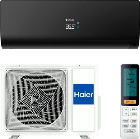 Сплит-система с инверторным управлением HAIER AS25S2SF1FA-B серия Flexis черный [1U25S2SM1FA]