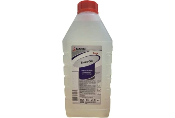 Средство для мытья оборудования, тары и инвентаря MAHIM Auge Essen C48 (1 л), беспенное