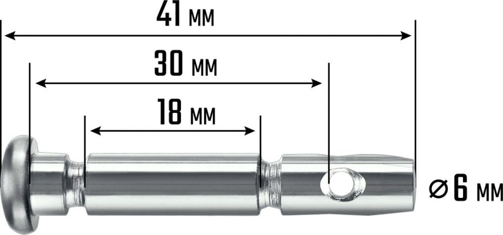 Срезные штифты для снегоуборщиков Steher N000-039-590 6х41 мм, 4шт.