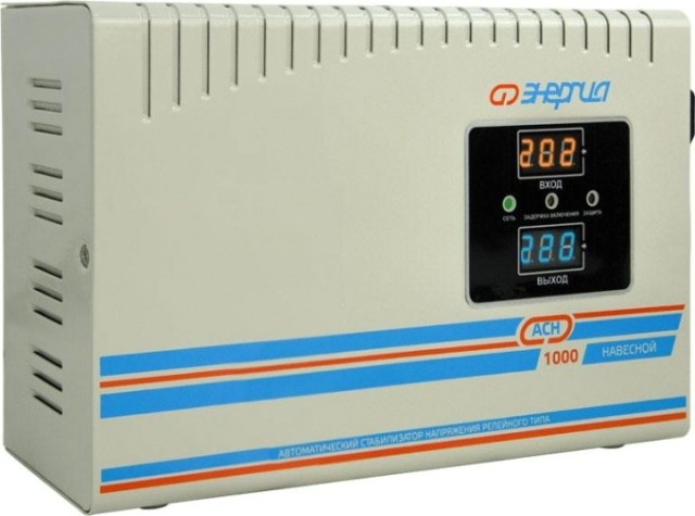 Стабилизатор напряжения однофазный ЭНЕРГИЯ АСН 1000 навесной [Е0101-0216]