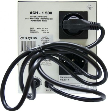 Стабилизатор напряжения однофазный ЭНЕРГИЯ АСН 1500 [Е0101-0125]