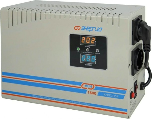Стабилизатор напряжения однофазный ЭНЕРГИЯ АСН 1500 навесной [Е0101-0217]