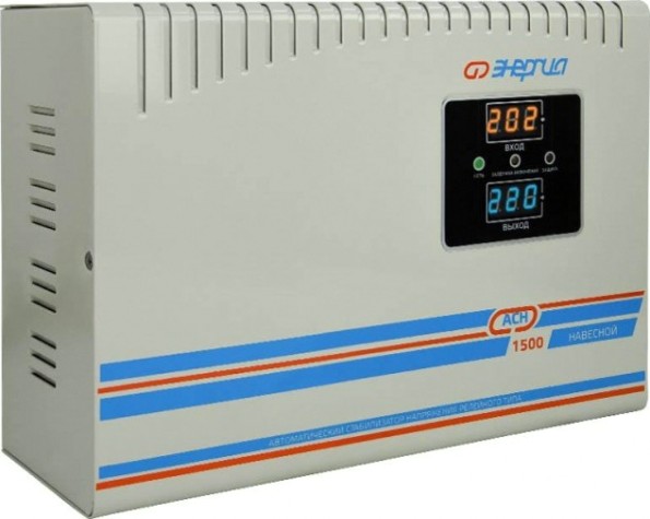 Стабилизатор напряжения однофазный ЭНЕРГИЯ АСН 1500 навесной [Е0101-0217]