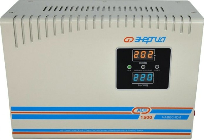 Стабилизатор напряжения однофазный ЭНЕРГИЯ АСН 1500 навесной [Е0101-0217]