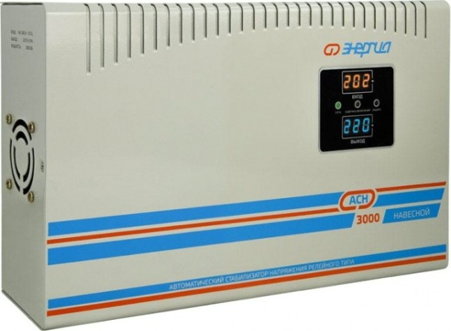 Стабилизатор напряжения однофазный ЭНЕРГИЯ АСН 3000 навесной [Е0101-0211]