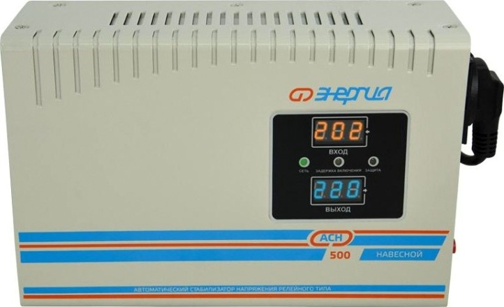 Стабилизатор напряжения однофазный ЭНЕРГИЯ АСН 500 навесной [Е0101-0215]