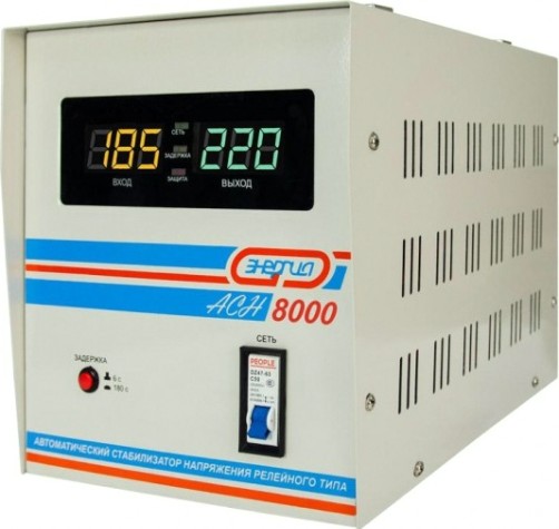 Стабилизатор напряжения однофазный ЭНЕРГИЯ АСН 8000 [Е0101-0115]