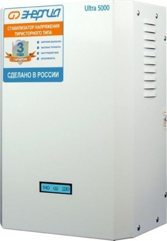 Стабилизатор напряжения однофазный ЭНЕРГИЯ Ultra 5000 [Е0101-0102]