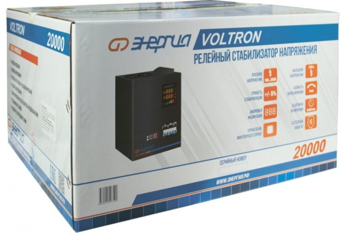 Стабилизатор напряжения однофазный ЭНЕРГИЯ Voltron 20000 [Е0101-0162]
