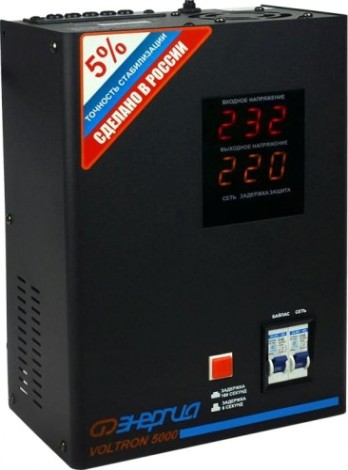 Стабилизатор напряжения однофазный ЭНЕРГИЯ Voltron 5000 [Е0101-0158]