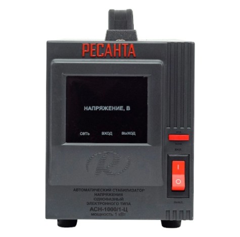 Стабилизатор напряжения однофазный Ресанта АСН- 1000/1-Ц [63/6/2]