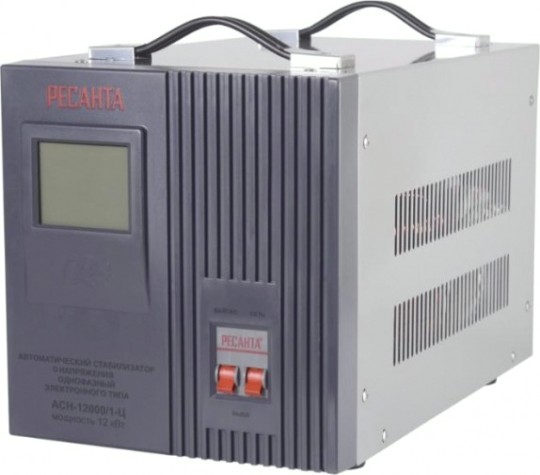 Стабилизатор напряжения однофазный Ресанта АСН-12000/1-Ц [63/6/10]