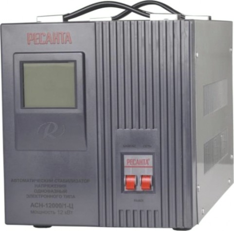 Стабилизатор напряжения однофазный Ресанта АСН-12000/1-Ц [63/6/10]