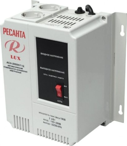 Стабилизатор напряжения однофазный Ресанта АСН- 2000 Н/1-Ц Lux [63/6/15]