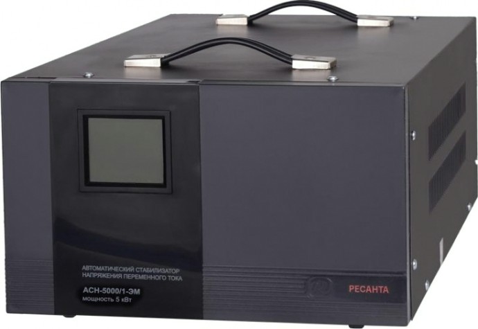 Стабилизатор напряжения однофазный Ресанта АСН- 5000/1-ЭМ [63/1/6]
