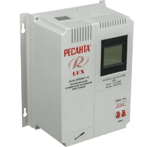 Стабилизатор напряжения однофазный Ресанта АСН- 5000 Н/1-Ц Lux [63/6/16]