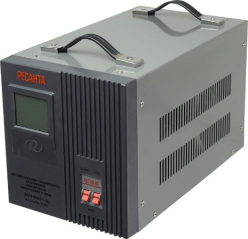 Стабилизатор напряжения однофазный Ресанта АСН- 8000/1-Ц [63/6/7]