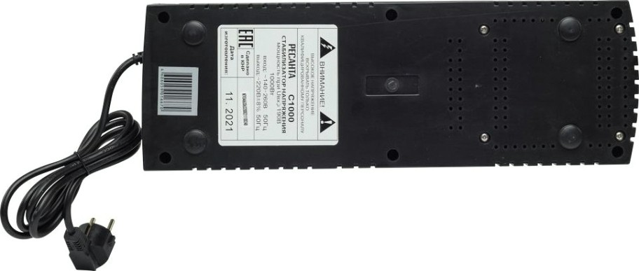 Стабилизатор напряжения однофазный Ресанта С1000 (сетевой фильтр) [63/6/32]