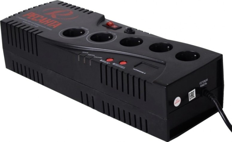 Стабилизатор напряжения однофазный Ресанта С2000 (сетевой фильтр) [63/6/34]