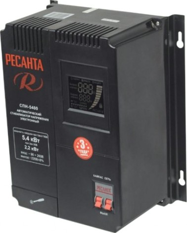 Стабилизатор напряжения однофазный Ресанта СПН- 5400 [63/6/26]
