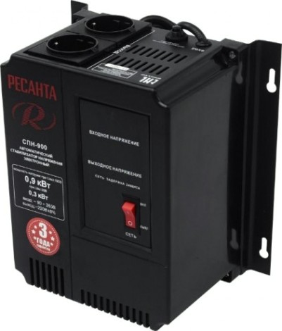 Стабилизатор напряжения однофазный Ресанта СПН- 900 [63/6/23]