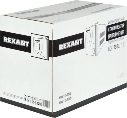 Стабилизатор напряжения однофазный REXANT AСН-1500/1-Ц [11-5002]