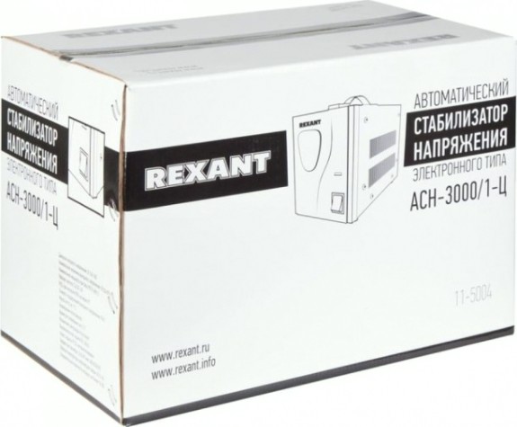 Стабилизатор напряжения однофазный REXANT AСН-3000/1-Ц [11-5004]