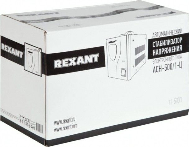 Стабилизатор напряжения однофазный REXANT AСН-500/1-Ц [11-5000]