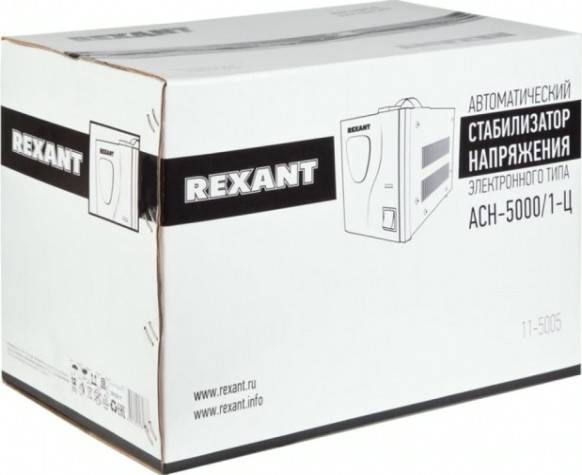 Стабилизатор напряжения однофазный REXANT AСН-5000/1-Ц [11-5005]
