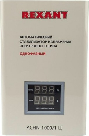 Стабилизатор напряжения однофазный REXANT АСНN-1000/1-Ц настенный [11-5017]