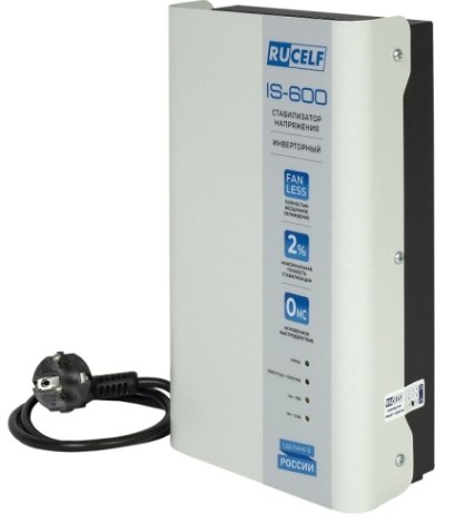 Стабилизатор напряжения однофазный RUCELF IS-600 инверторный